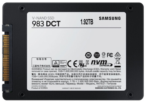 三星PM983 1.92T企业级SSD硬盘