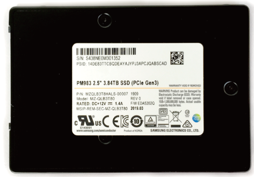 三星PM983 3.84T企业级固态硬盘